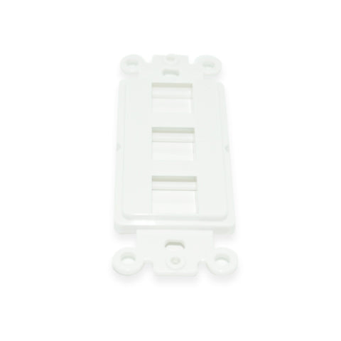 CDD Wall Plate w/Dual 3.0 Ghz F-81 Connector, White