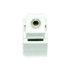 Keystone Jack 1/8 inch Stereo Mini Plug, White - 21st Century Entertainment Inc.